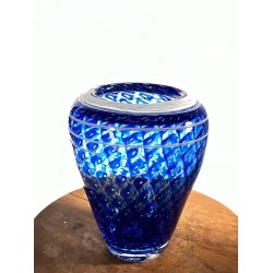 Hadeland Lobelia bl glas vase