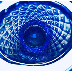 Hadeland Lobelia bl glas vase