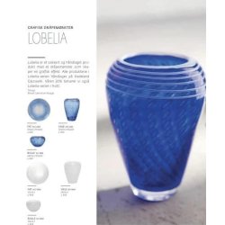 Hadeland Lobelia bl glas vase