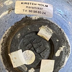Kirsten Holm raku keramik vase
