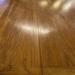 Ovalt teak spisebord m/till�gsplader