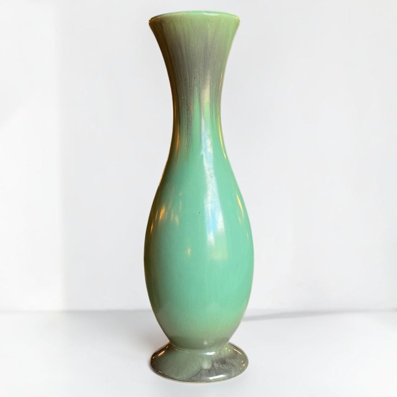 Tysk gr�n keramik vase