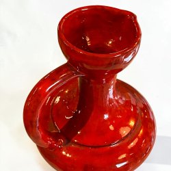 Italiensk r�d keramik vase