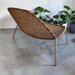 Lounge stol med skammel
