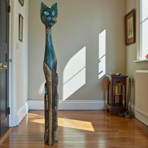 Stor tr�kat skulptur