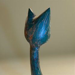 Stor tr�kat skulptur